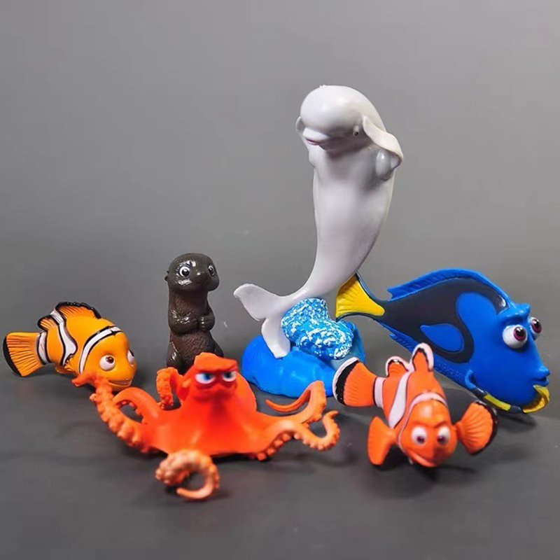 Aquarium Fish Dolphin - Lucu 6 Buah Boneka Patung Dunia
