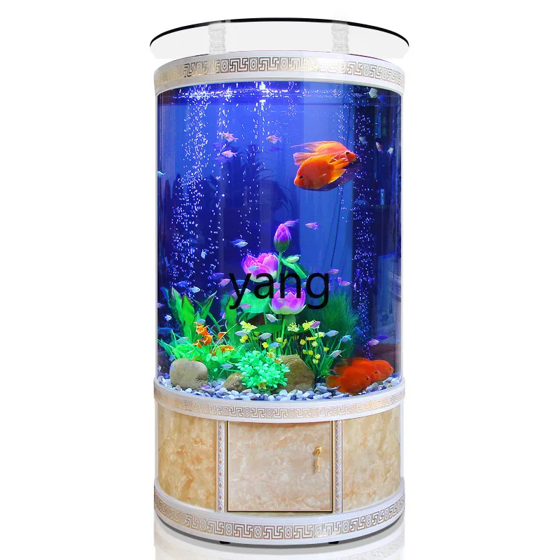 Aquarium Xxl - Akuarium tangki ikan setengah lingkaran LTT,