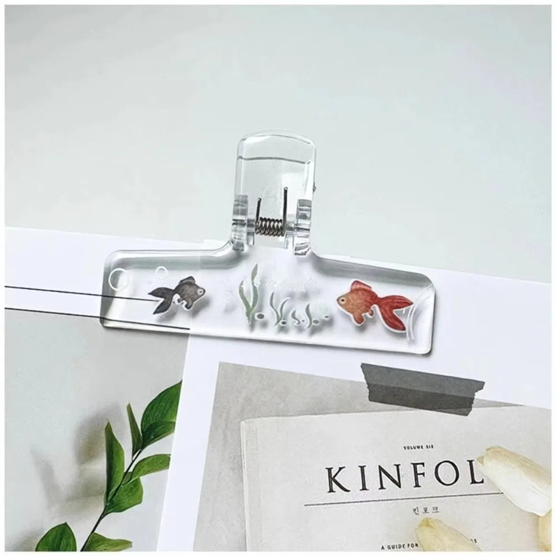 Aquarium Fish Goldfish - 1 Buah Klip Binder Ikan Mas