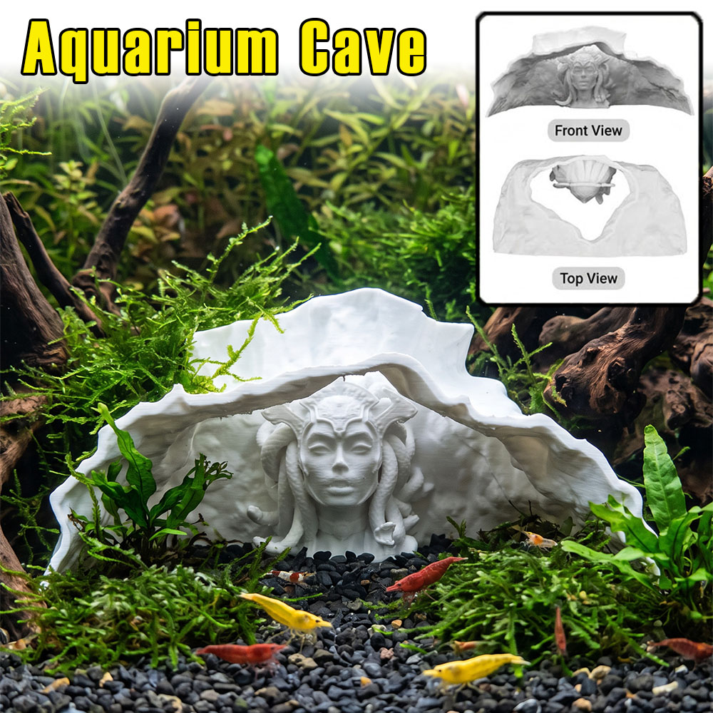 Aquarium Fish Hiding Places - Gua Akuarium PLA Cetakan 3D Kreatif,