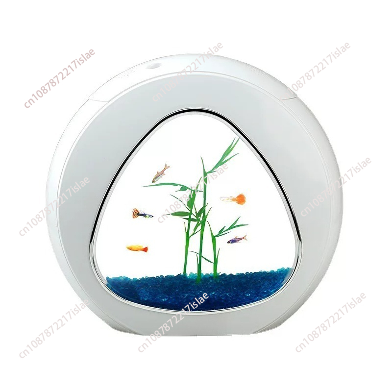 Aquarium Fish Goldfish - Akuarium Akrilik Desktop Kecil, Akuarium Hias