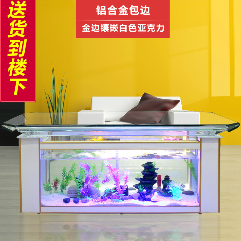 Aquarium Fish Goldfish - Meja kopi akuarium ekologi Xihao, tangki