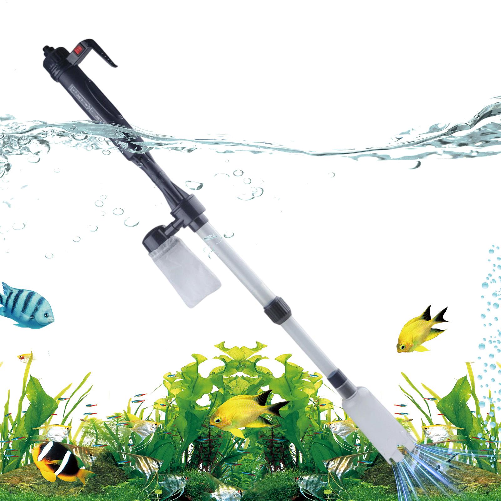 Cleaner Fish Aquarium - Pembersih Kerikil Akuarium Elektrik Teleskopik yang