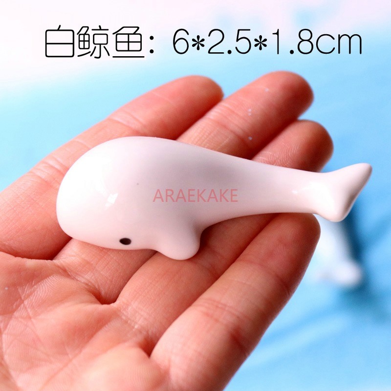 Aquarium Fish Dolphin - Ornamen keramik paus dan lumba-lumba, kartun