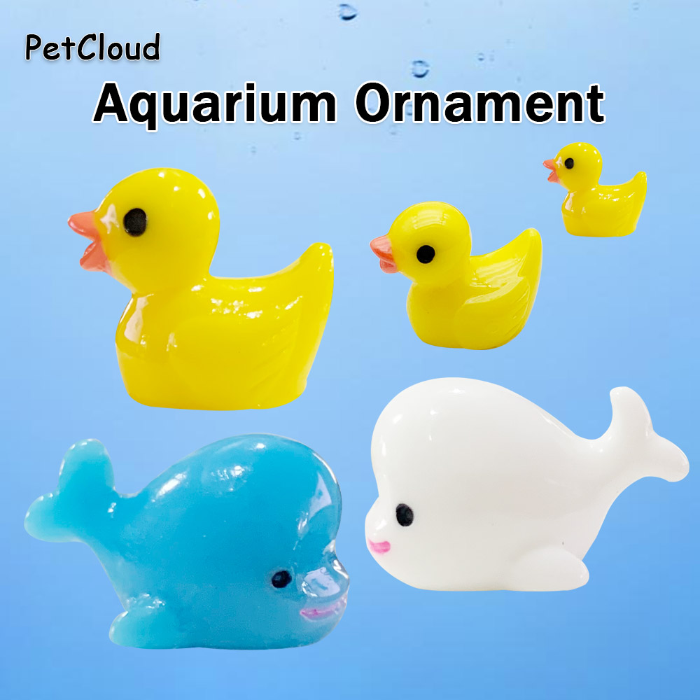 Aquarium Fish Dolphin - 5 Buah Ornamen Tangki Ikan Bebek