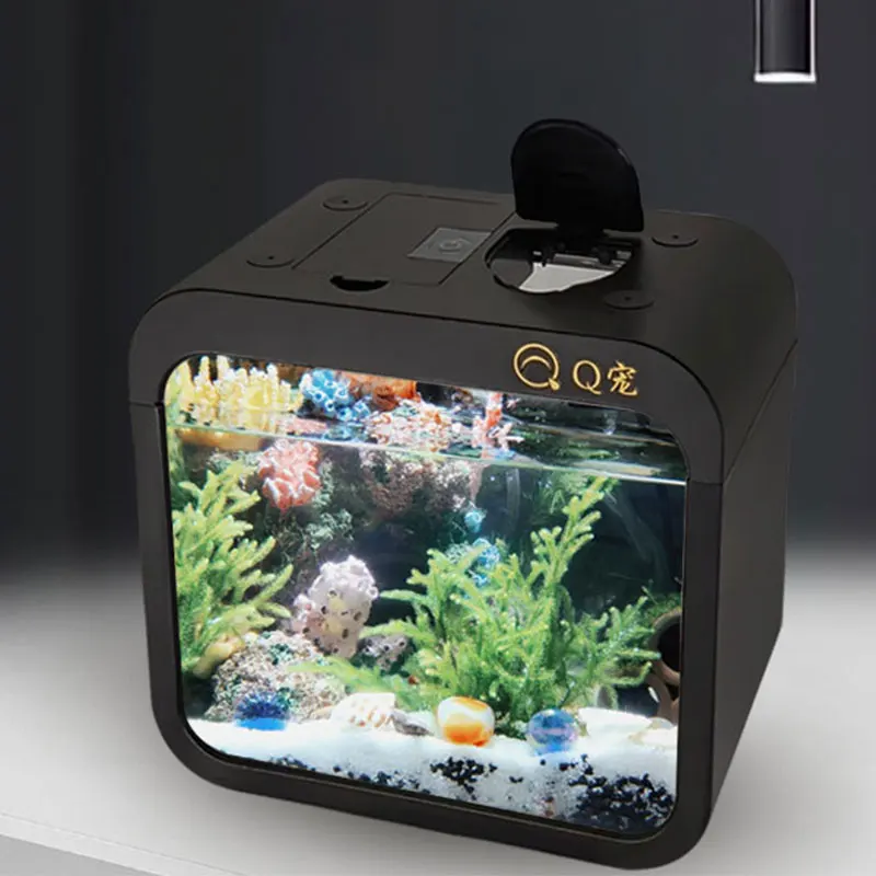 Aquarium Fish Goldfish - Tangki Ikan Akrilik Transparan Desktop Akuarium