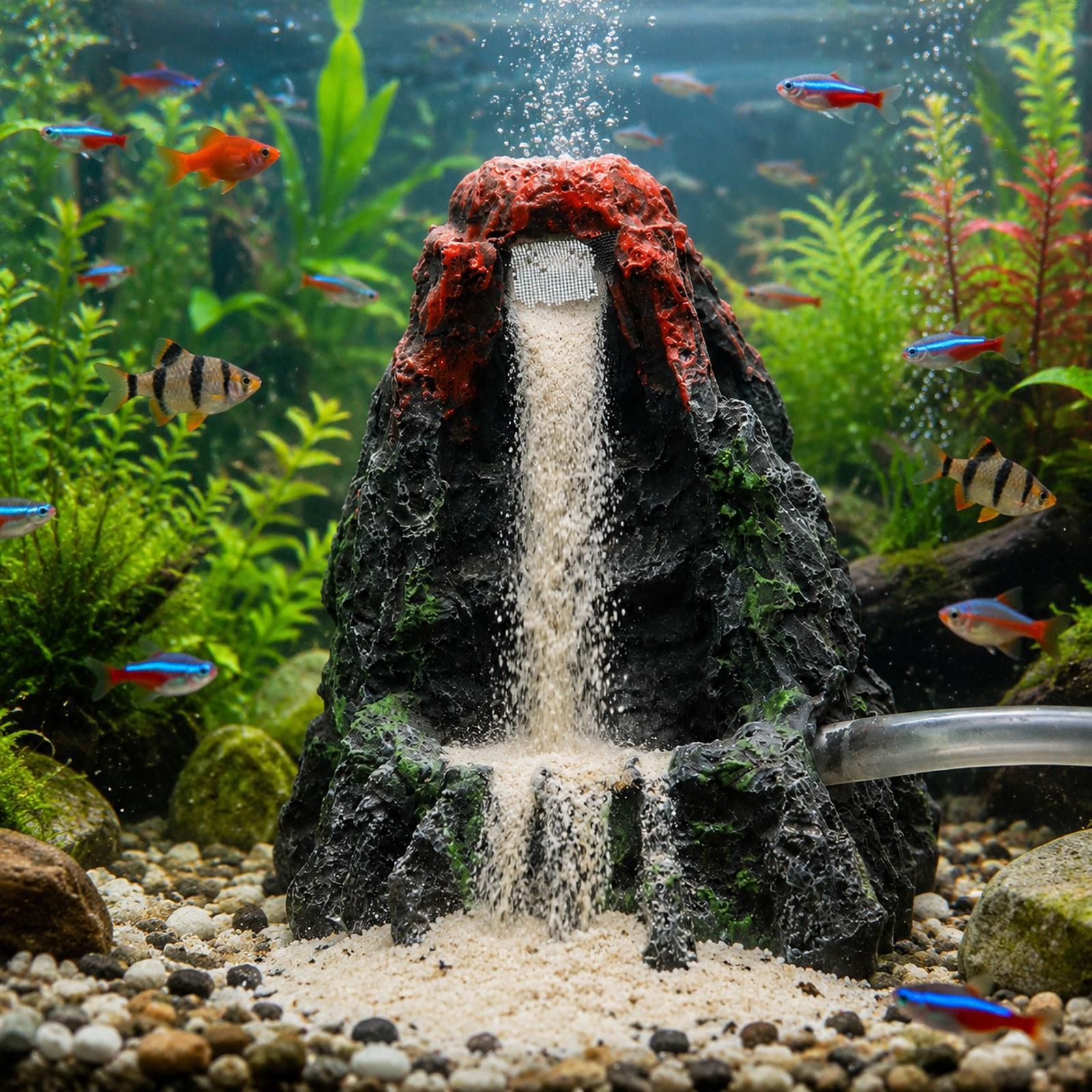 Ornamen Gunung Berapi Akuarium - Aquarium Fish Unique ulasan dan harga