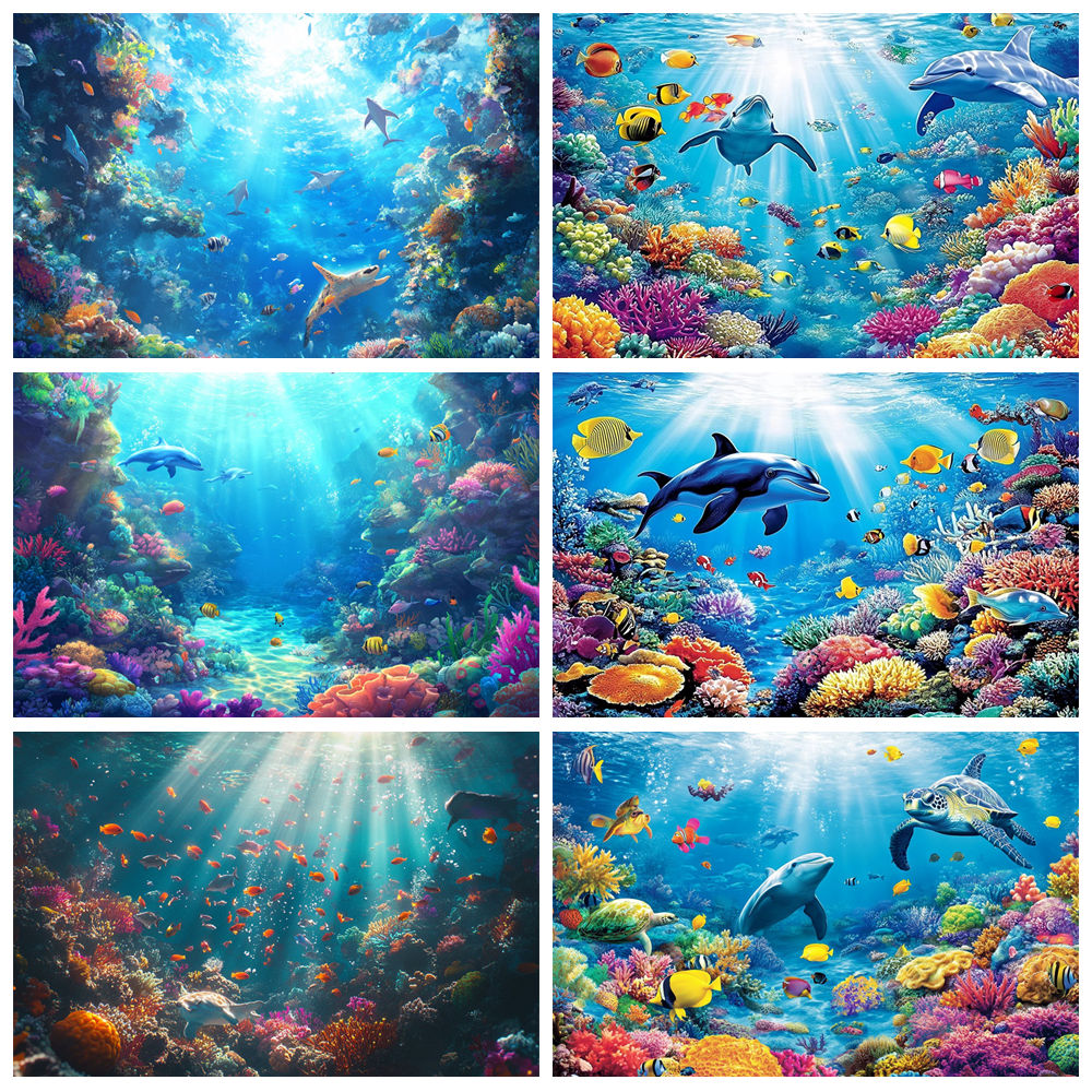 Latar Belakang Dunia Bawah Lau - Aquarium Fish Dolphin ulasan dan harga