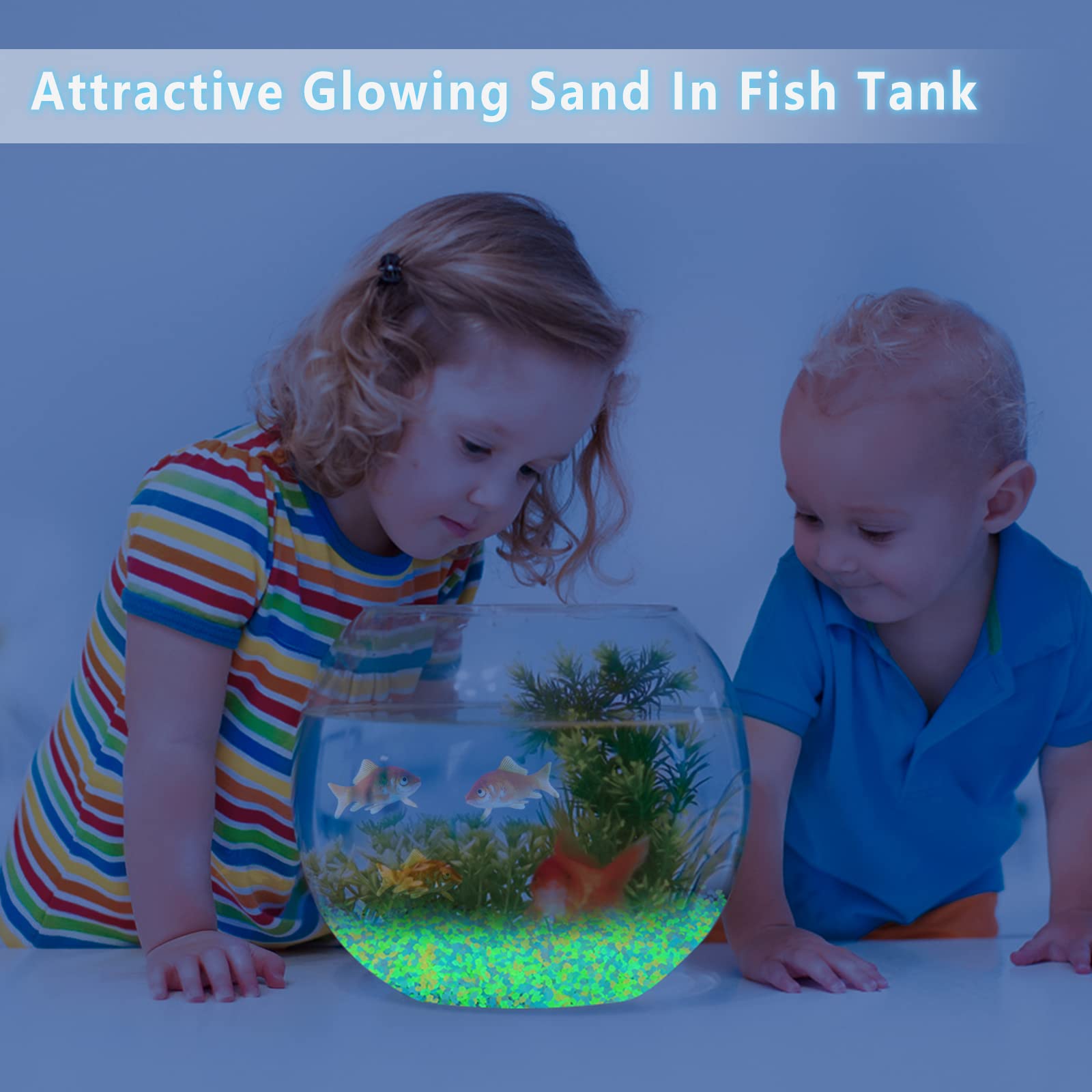1000Pcs Pasir Bercahaya Menyal - Aquarium Fish That Glow In The Dark ulasan dan harga