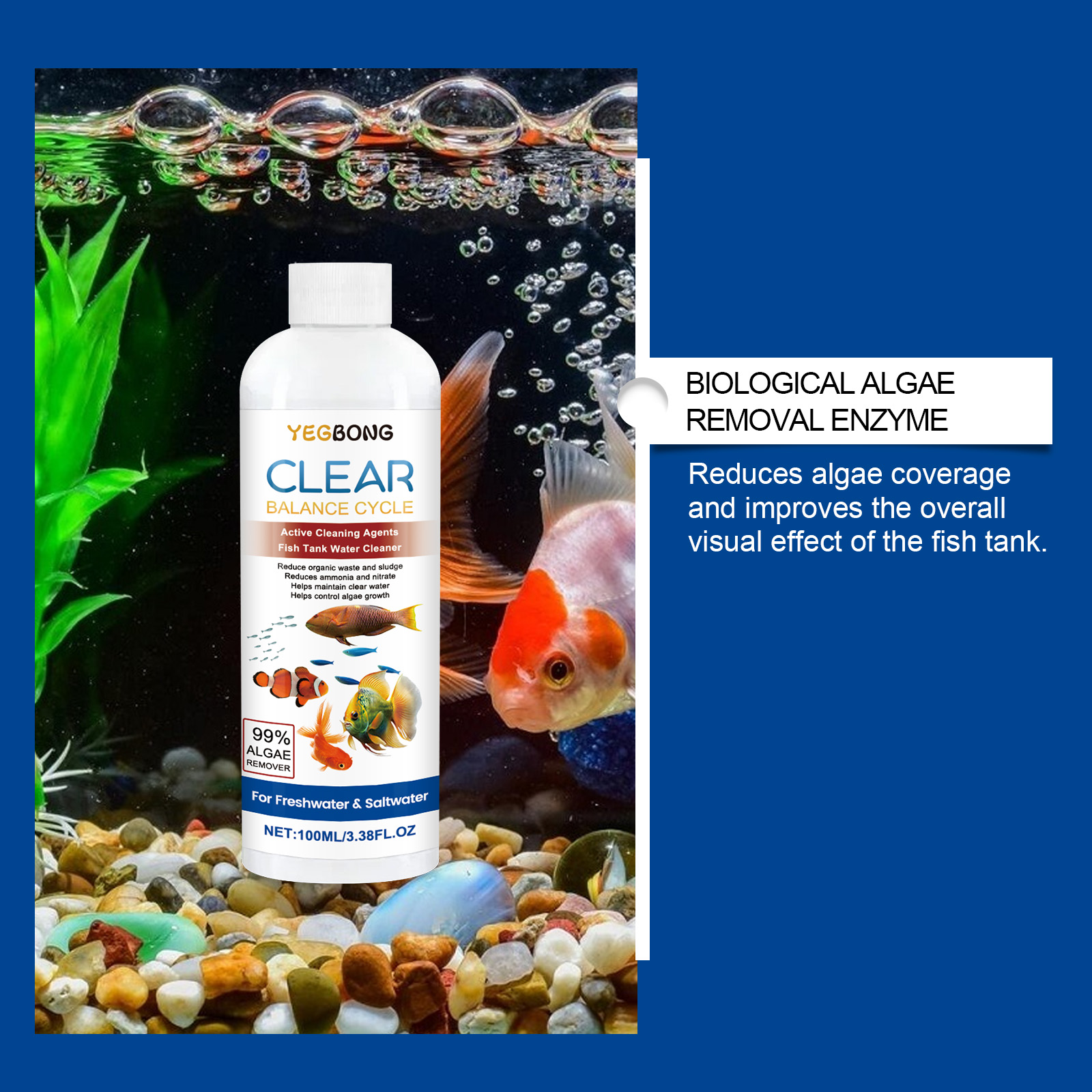Klarifikasi Air Akuarium 100Ml - Cleaner Fish Aquarium ulasan dan harga