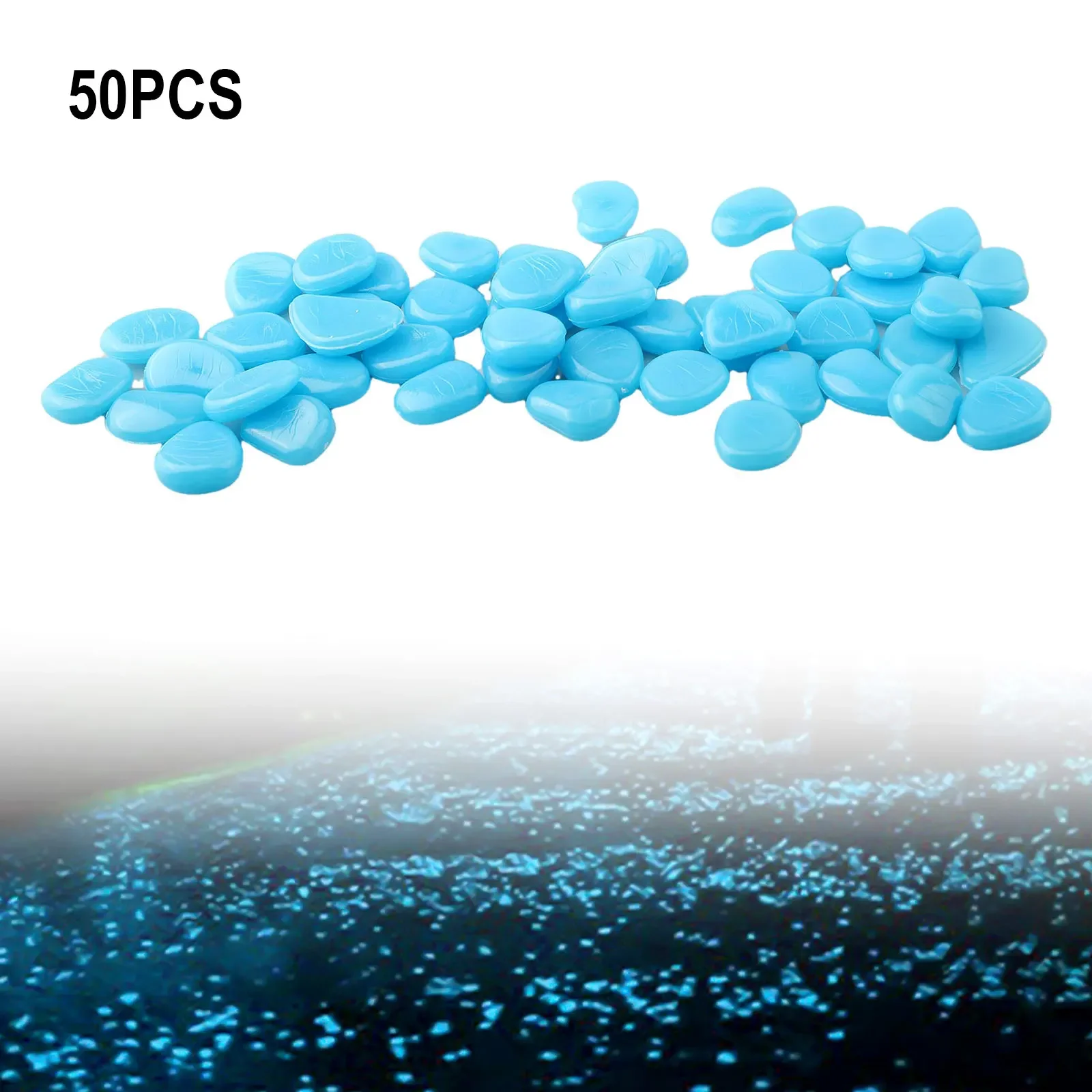 50 buah/set Batu bercahaya dal - Aquarium Fish That Glow In The Dark ulasan dan harga