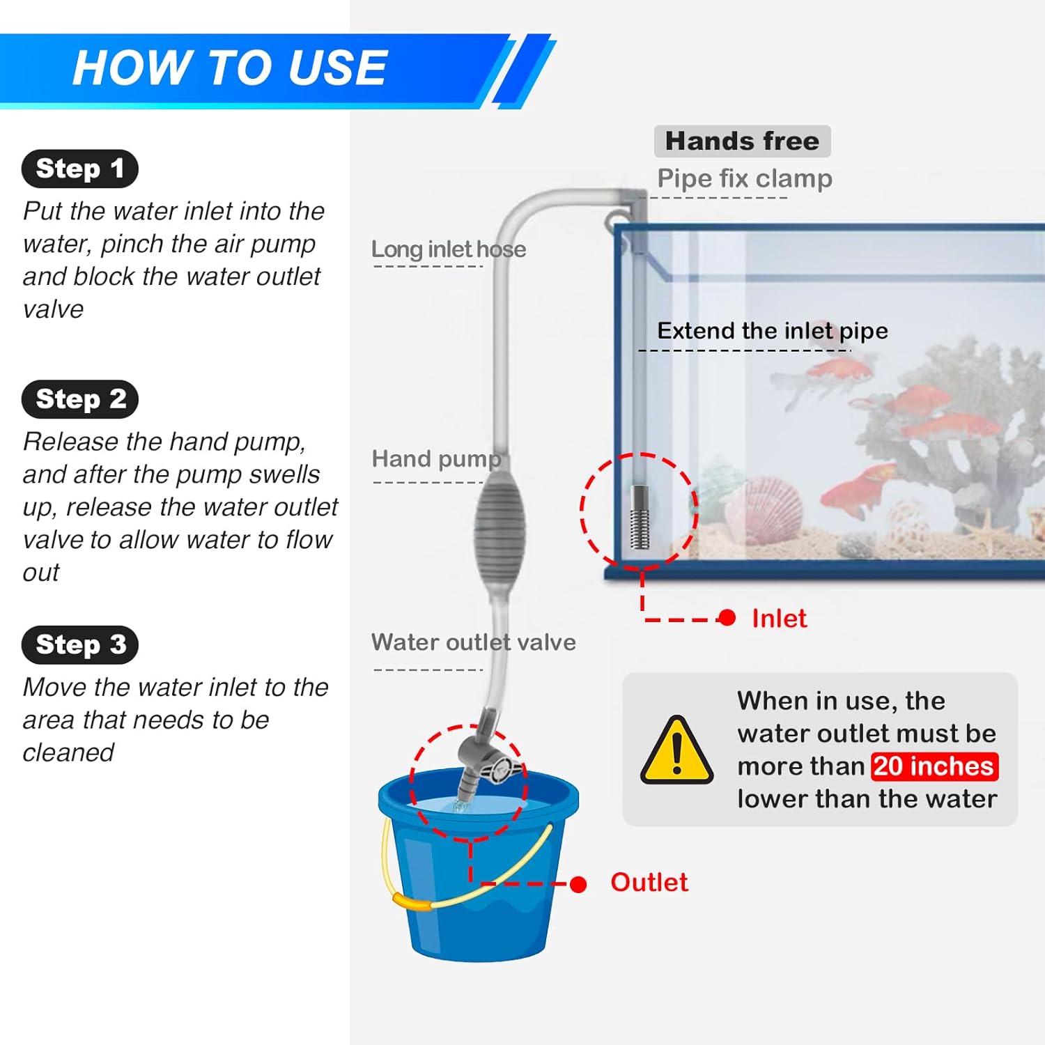 Kit peralatan pembersih akuari - Aquarium Xxl ulasan dan harga