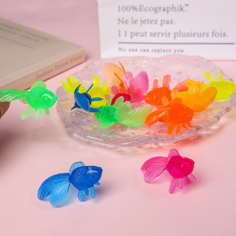 10/20 Buah Ikan Mas Plastik de - Aquarium Fish Goldfish ulasan dan harga