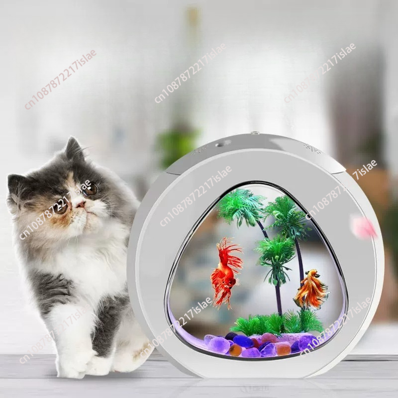 Akuarium Akrilik Desktop Kecil - Aquarium Fish Goldfish ulasan dan harga