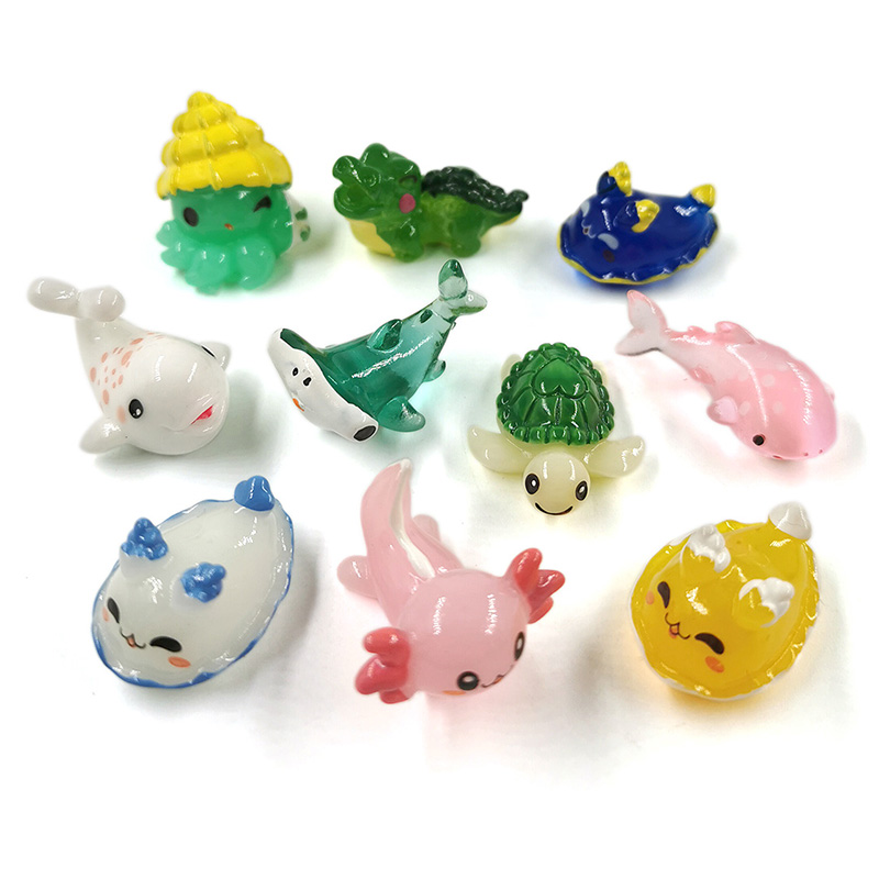 10 buah Figurine ikan laut kur - Aquarium Fish Dolphin ulasan dan harga