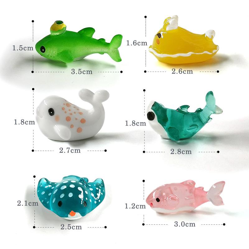 10 buah Figurine ikan laut kur - Aquarium Fish Dolphin ulasan dan harga