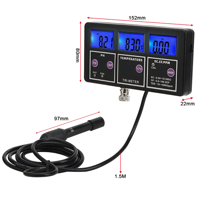 Pengukur PH/ORP/TDS/EC/TEMP 5  - Aquarium Fish Online ulasan dan harga