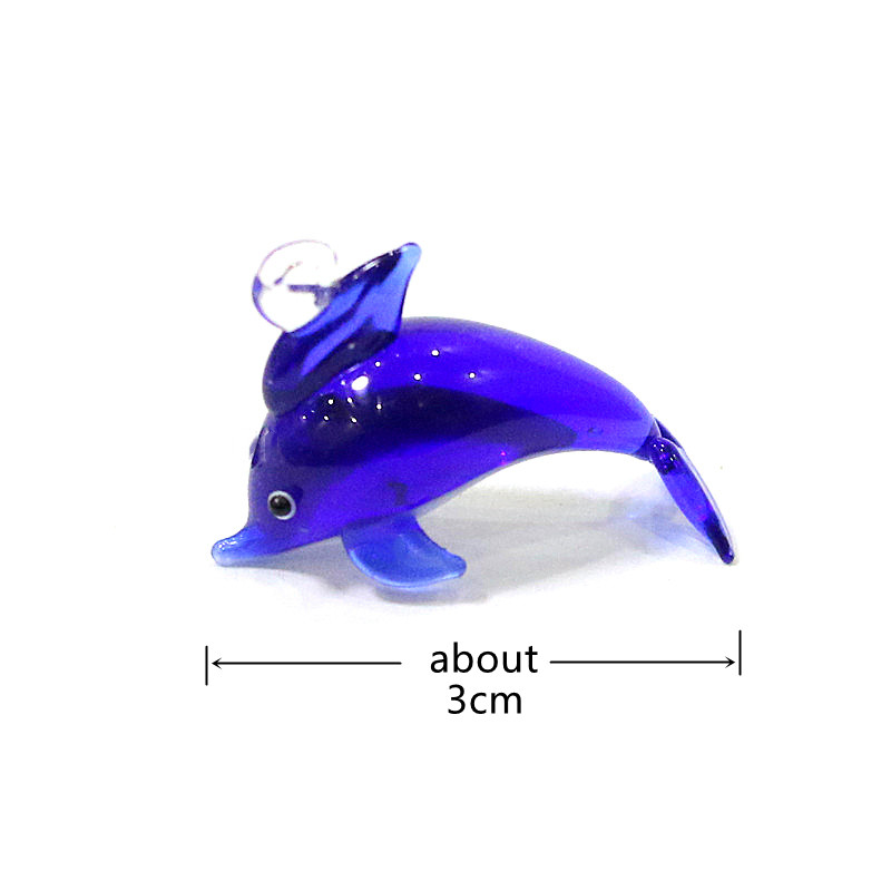 6 pcs hiasan kaca mini hewan l - Aquarium Fish Dolphin ulasan dan harga