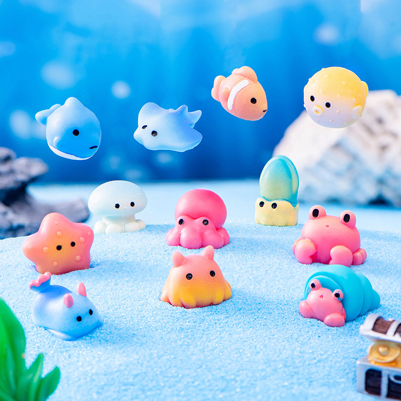 1 Buah Patung Resin Kreatif He - Aquarium Fish Dolphin ulasan dan harga