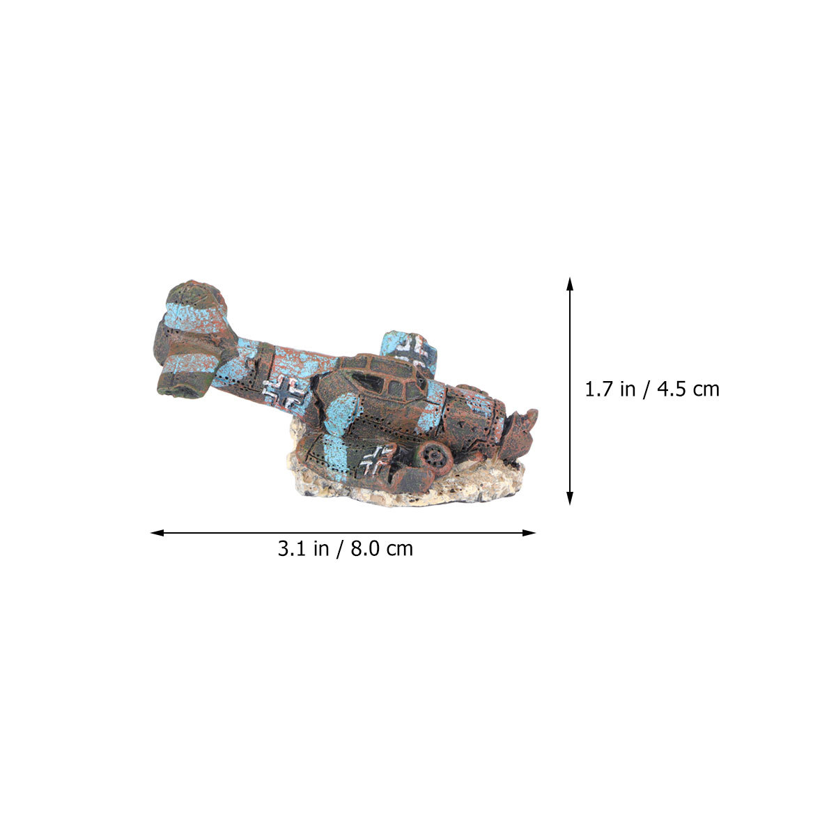 Ornamen Miniatur Pesawat Terha - Aquarium Fish Unique ulasan dan harga