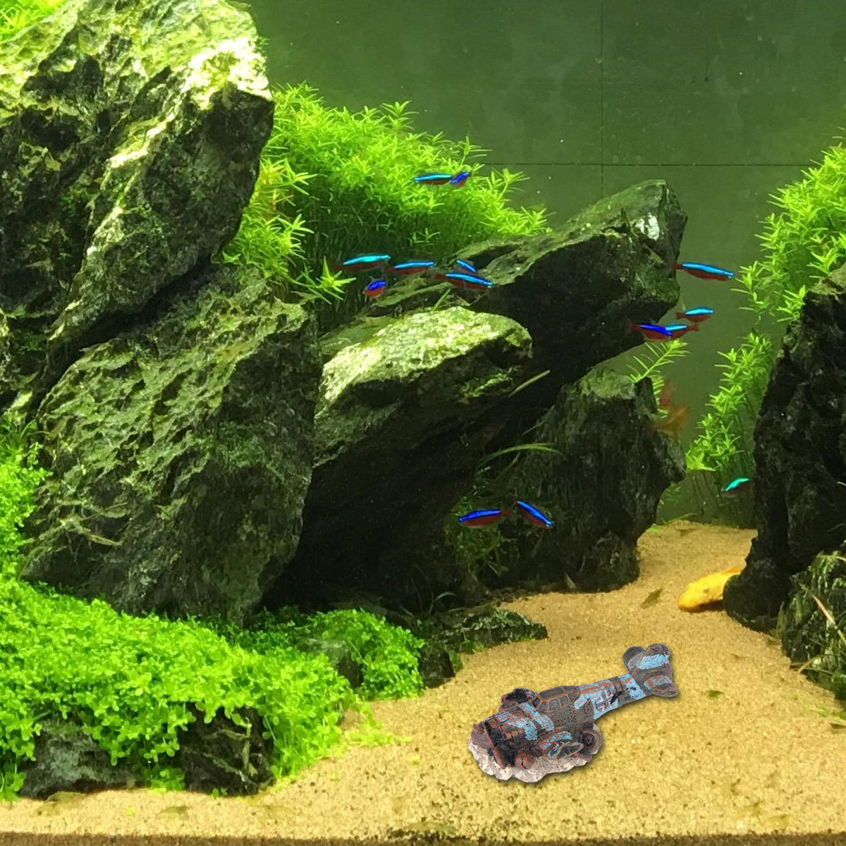 Ornamen Miniatur Pesawat Terha - Aquarium Fish Unique ulasan dan harga
